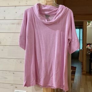 Talbots Pink Cowl Neck Blouse